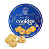 ChocZero Keto Butter Cookies gift tin with gluten-free Danish shortbread for keto snacking.