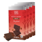 ChocZero milk chocolate hazelnut bark unwrapped for quick snacking