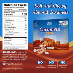 ChocZero soft and chewy caramels close-up showing creamy texture.