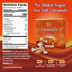 ChocZero soft chewy caramel piece highlighting creamy texture for a keto treat.