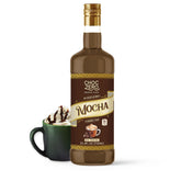 ChocZero sugar-free mocha syrup bottle shows keto-friendly flavor for coffee