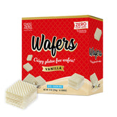 ChocZero vanilla wafer box front showing convenient packaging for keto snacking