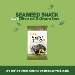 CHOI'S 1 Daechun seaweed snack green tea powder variant with refreshing aroma.