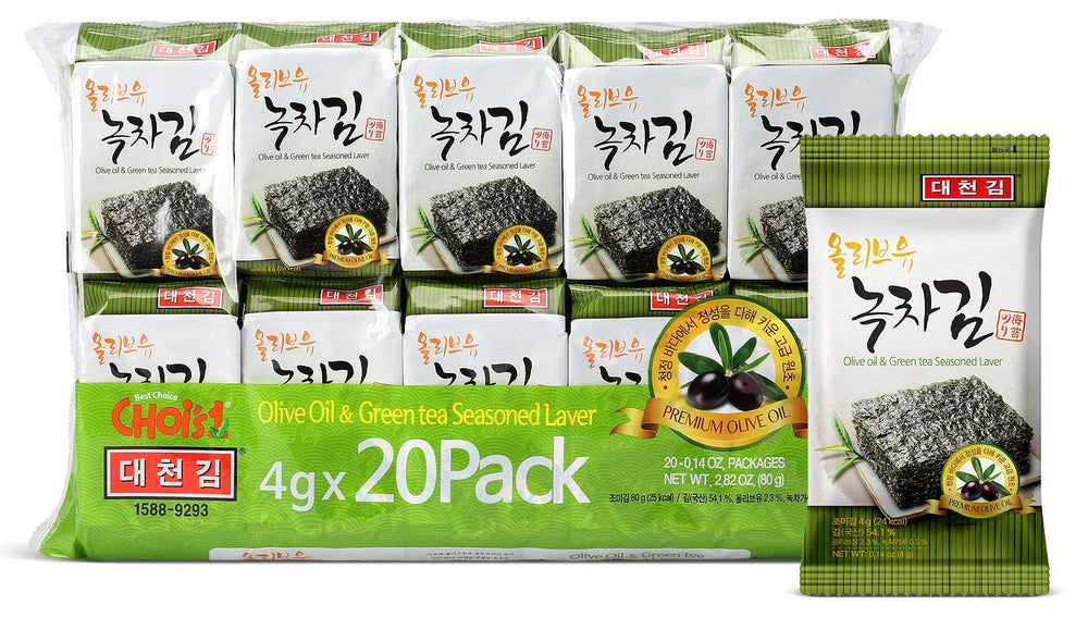 CHOI'S 1 Daechun seaweed snack original pack for on-the-go crunch.