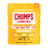 Chomps Mini Free Range Turkey Jerky Sticks Original, on-the-go protein snack.