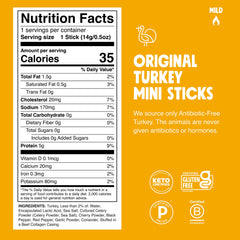 Chomps Original Turkey Jerky Stick pack highlights convenient 24-stick box