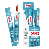 Chomps Sea Salt Beef Jerky Stick front view showing protein-packed, on-the-go snack