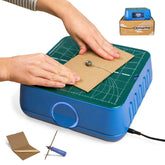 ChompSaw front view showing kid-safe design for creative cardboard projects.