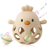 ChooKaChoo teether chick textured surface for soothing gums.