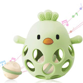 ChooKaChoo two-in-one teether and rattle chick with easy-grip holes for tiny hands