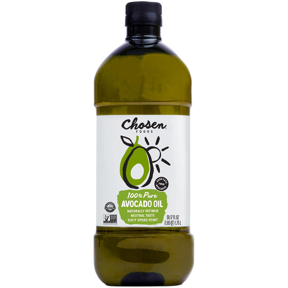 Chosen Foods avocado oil bottle for everyday cooking with pure taste