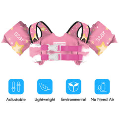 Chriffer Kids Swim Vest back view highlights secure fit and balanced flotation