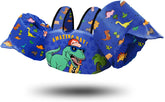 Chriffer Kids Swim Vest front view with dual buckles for secure fit.