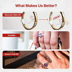 Chrome Cherry Ringo six-size kit ensures comfortable sizing under ring.