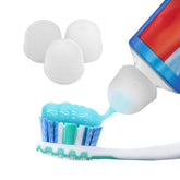 Chrome Cherry SqueezMe cap on tube reduces brushing mess