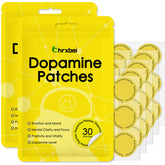Chrxbei dopamine patches packaging highlights vegan formula for balanced mood