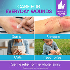 Cicatricure ointment for burns and scrapes supports infection protection and healing.