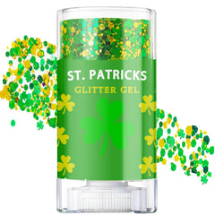 CiikDux glitter gel stick shamrock for festive shimmer that lasts through the night