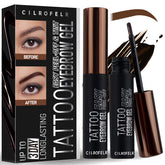 Cilrofelr brow tint gel application showing precise, buildable color for natural-to-dramatic brows