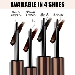 Cilrofelr Tattoo Brow Gel tint on brows shows natural fullness.