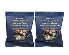 Cinagro Goodies for Health Trader Joe's espresso beans front view, ideal coffee break snack.