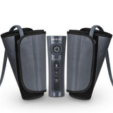 CINCOM leg massager calf wrap open for customizable compression to ease leg fatigue