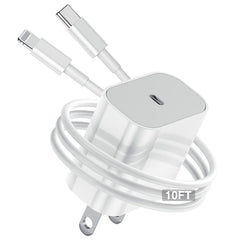 Cionum 10ft iPhone charger fast charging block powering iPhone models efficiently