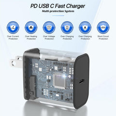 Cionum PD3.0 Type-C charger supports Samsung and iPhone devices.