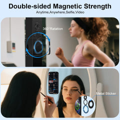 CIQILY grip with kickstand in use for hands-free viewing