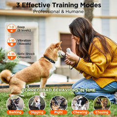 CIUZL dog collar light mode for nighttime visibility