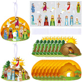 Civaner He Lives Easter egg pattern sticker for festive decor.