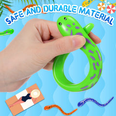 Civaner snake diving toy green engages imagination while underwater exploration.