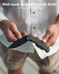 CIVIVI Praxis knife showing ball-bearing pivot for smooth, reliable opening.