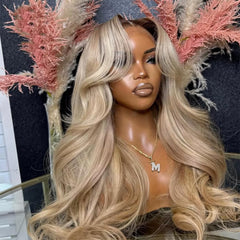 CIYOO 200-density ash blonde close-up highlighting fullness and versatility for styling