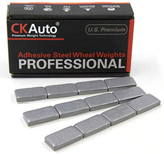 CKAuto 1oz grey adhesive wheel weight segment for precise balance.