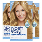 Clairol Nice'n Easy 8 Medium Blonde bottle for at-home natural-looking color.