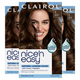 Clairol Nice'n Easy 5 Medium Brown box showing natural-looking color option