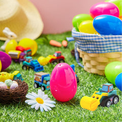 CLAPET cement mixer inside Easter egg sparks DIY vehicle adventures.