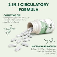 Clarusph Nattokinase Supplement capsule 8000 FU ready for daily use