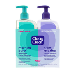 Clean & Clear Morning Burst bottle pump ready to awaken skin with a refreshing cleanse