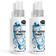 Clean-n-Fresh Ocean Mist toilet spray bottle for on-the-go bathroom freshening.