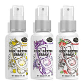 Clean-n-Fresh Variety Pack Toilet Sprays shows three scents for odor prevention in bathrooms