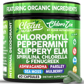 Clean Nutra chlorophyll capsules bottle for daily freshness and odor control.