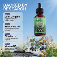 Clean Nutra Elderberry Vitamin D3 K2 visual emphasizing vitamin-rich immune support