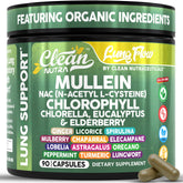 Clean Nutra Mullein Leaf Extract bottle ready for daily lung support.
