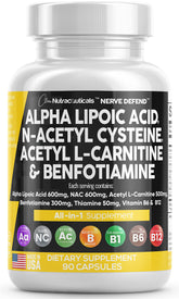 Clean Nutra Nerve Defend bottle front showing high-potency blend for daily wellness