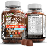 Clean Nutraceuticals 15in1 mushroom gummies bottle for daily wellness.