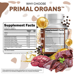 Clean Nutraceuticals beef organ complex bottle highlighting the all-in-one nutrient blend