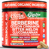 Clean Nutraceuticals berberine capsules bottle for daily balance and energy.