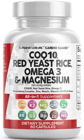 Clean Nutraceuticals CardioGuard bottle front with all-in-one heart support formula.